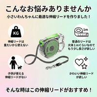 ベストアンサー pet-102-bk 伸縮リード 3m ストラップ付き 小型犬向け ブラック 1セット（直送品）
