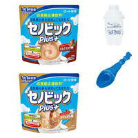 【アスクル・ロハコ限定】セノビックPlus　ミルクココア味・カフェオレ味＋シェイカー・スプーンセット