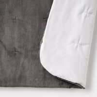 無印良品 あたたかファイバーふんわりキルティングラグ こたつ下敷兼用 ２０５×２４５ｃｍ チャコールグレー  良品計画