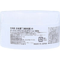 日本盛 日本酒のオールインワンジェルクリーム 180g 4904070080305 1個（直送品）