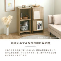 4FUL フォーフル CHE  オープンシェルフキャビネット 幅400×奥行400×高さ900mm グレーナチュラル 1点（直送品）