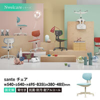 【軒先渡し】Netforce ネットフォース エヌウェルケア サンテ ナースチェア キャスター+固定脚 ロータイプ レザー グレー 1脚（直送品）