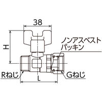 オンダ製作所 AU13型ボールバルブ AU13-13M-S 1個（直送品）