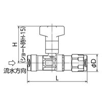 オンダ製作所 CBW12型 逆止弁付ボールバルブ CBW12-13M-S 1個（直送品）