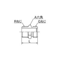 オンダ製作所 SFG型 ニップル SFG-25 1個（直送品）
