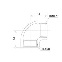 オンダ製作所 砲金エルボ OT-066 1個（直送品）