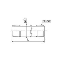 オンダ製作所 SFN3型 長ニップル SFN3-40100 1個（直送品）