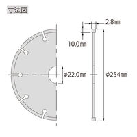 ロブテックス ダイヤモンド土木用ブレード ACH1022 1枚（直送品）