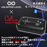 アカツキ製作所 多点式デジタル平面水準器 黒 MDM88XY-B 1台（直送品）