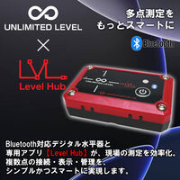 アカツキ製作所 多点式デジタル平面水準器 赤 MDM88XY-R 1台（直送品）