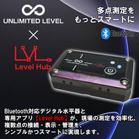 アカツキ製作所 多点式デジタル平面水準器 紫 MDM88XY-P 1台（直送品）