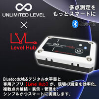 アカツキ製作所 多点式デジタル平面水準器 白 MDM88XY-W 1台（直送品）