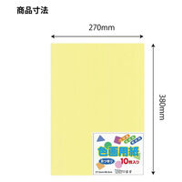 エヒメ紙工 色画用紙 八切クリーム YIG8-C 1セット(1冊×10)（直送品）