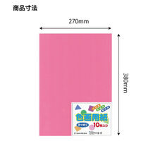 エヒメ紙工 色画用紙 八切もも YIG8-P 1セット(1冊×10)（直送品）
