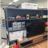 【軒先渡し】ダイソー NEXT_angle CLラック（100kg） スチールラック 5段 875×450×1800mm ネオブラック 1台（直送品）