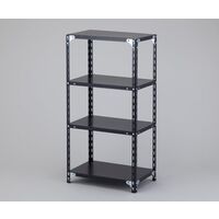 アズワン 【組立済み】スチールラック 600×400×1200mm ブラック 1-2159-03-86 1台（直送品）