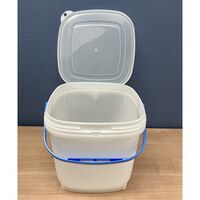 伸和 密閉バケツ・ミニ(角) 15L 2-8640-14 1個（直送品）