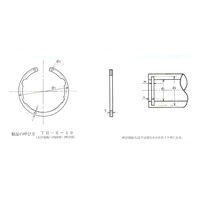 大洋発條製作所 スナップリング THR-42 1セット(50個)（直送品）