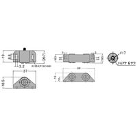 川喜金物 アルピナマグネットキャッチS25 茶 家具 キャビネット扉用 シングル 1100100060796 1個（直送品）