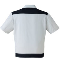 Asahicho(旭蝶繊維) E8901 半袖ブルゾン ネイビー 6Lサイズ 1枚（直送品）