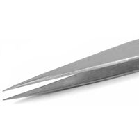ワイ・エム・ティ ステンレスピンセット 全長120mm 0.40mm ストロングティップス 0-SA/S 1本 67-0323-77（直送品）