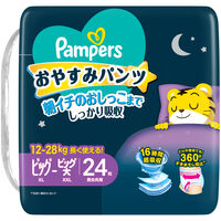 パンパース おむつ パンツ ビッグ+サイズ（12～28kg）1セット（24枚入×4パック）おやすみパンツ P&G