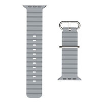 トリニティ Apple Watch 49/46/45/44/42mm ウェーブバンド グレー TR-AW26L-ABEW-GY 1個（直送品）