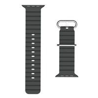 トリニティ Apple Watch 38-42mm ウェーブバンド チャコールグレー TR-AW26S-ABEW-BK 1個（直送品）