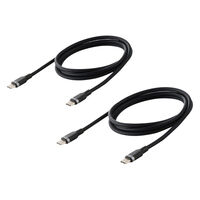 タイプCケーブル USB-C to C 2本セット 1ｍ 100W 高速充電 黒 MPA-CCECSS10BB エレコム 1個（直送品）