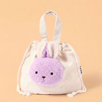 （らこれキッズ） アニマルキンチャクバッグ 巾着 ラベンダー LAKOLE/ラコレ