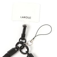 パラコードハンドストラップ スマホストラップホルダー オレンジ LAKOLE/ラコレ