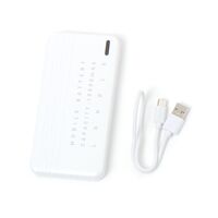 セミソリッドモバイルバッテリー 10000mAh USB-A×2 ホワイト LAKOLE/ラコレ