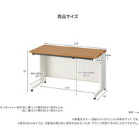 プラス PLUS SH2デスク 平机 幅120cm 奥行60cm 白(WS)/白 609548 1台（直送品）