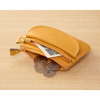ライフアパレル 牛床革カラー小銭入れ イエロー コインケース 財布 73750 1個（直送品）