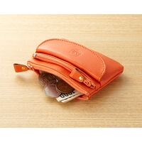 ライフアパレル 牛床革カラー小銭入れ オレンジ コインケース 財布 73754 1個（直送品）