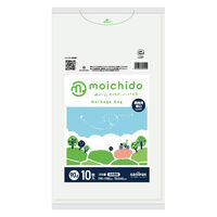ゴミ袋 moichido（モイチド） 白半透明 厚口 90L 10枚 厚さ：0.040mm 1セット（1冊×20） 日本サニパック