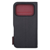 トリニティ iPhone 18 Pro/17 Pro 耐衝撃フリップケース 黒×赤 TR-IP26M3-FN-SHBKRD 1個（直送品）
