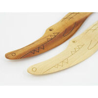 籐芸 バターナイフ メープル ワニ 553709 1個（直送品）