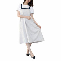 丸和貿易 エプロン オーディナリー バッククロスギャザーエプロン ベージュ 554795 1個（直送品）