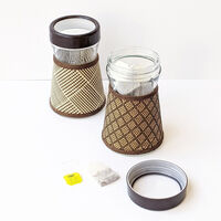TOSSDICE MESH COVERED KITCHEN CONTAINERS -CANISTER M アイボリー 558637 1個（直送品）