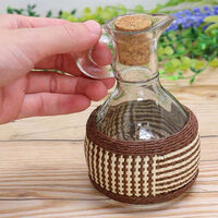 MESH COVERED KITCHEN CONTAINERS -OIL&VINEGAR BOTTLE アイボリー 558644 1個（直送品）
