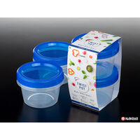 ナカヤ化学産業 保存容器 250ml 2個組 ツイストポット 250 ブルー 559425 1個（直送品）