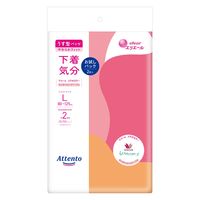 アテント  うす型パンツ 下着気分 エレガントピンクベージュ 2回 L お試しパック 1セット（20枚入:2枚入×10パック）