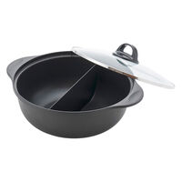 杉山金属 火鍋風仕切り鍋26cmお玉付KSー3468 3707513 1個（直送品）