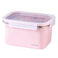 LIV PLUS ロック＆ロック 保存容器 2.0L ピンク 電子レンジ可 LST516PIK 1個
