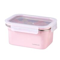 LIV PLUS ロック＆ロック 保存容器 1.0L ピンク 電子レンジ可 LST514PIK 1個