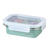 LIV PLUS ロック＆ロック 保存容器 400ml グリーン 電子レンジ可 LST511GRN 1個