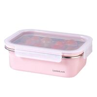 LIV PLUS ロック＆ロック 保存容器 1.2L ピンク 電子レンジ可 LST515PIK 1個
