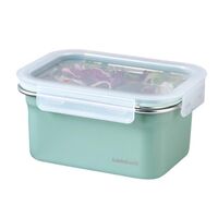 LIV PLUS ロック＆ロック 保存容器 1.0L グリーン 電子レンジ可 LST514GRN 1個