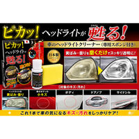 三喜工業 車のヘッドライトクリーナー (専用スポンジ付き) 4560162566418 1セット（直送品）